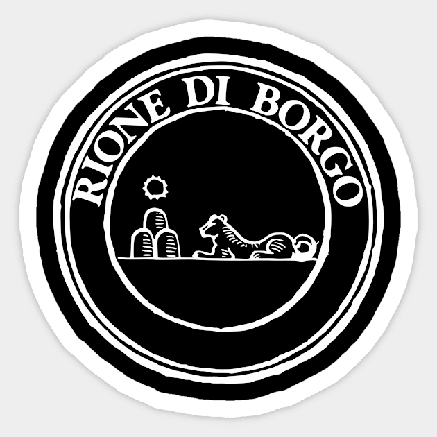 Rione Borgo w-text Sticker by NextStop